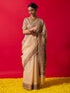 The Royal Cream Muga Silk Saree with Blouse Fabric